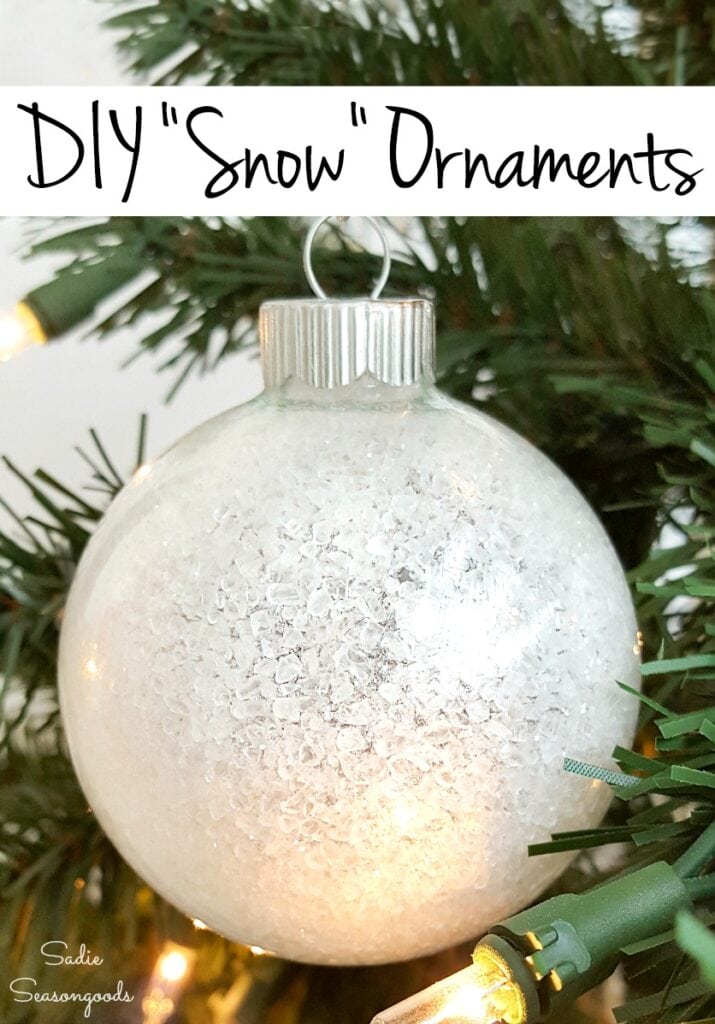 Snow Ornaments for Your Christmas Tree!