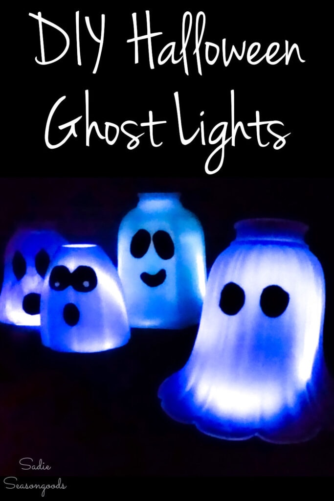 Halloween Ghost Lights from Glass Light Covers