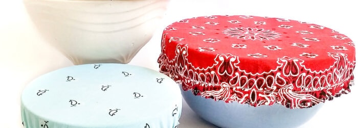 reusable bowl covers from bandanas