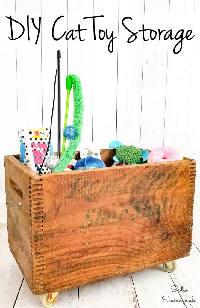 cat toy storage box