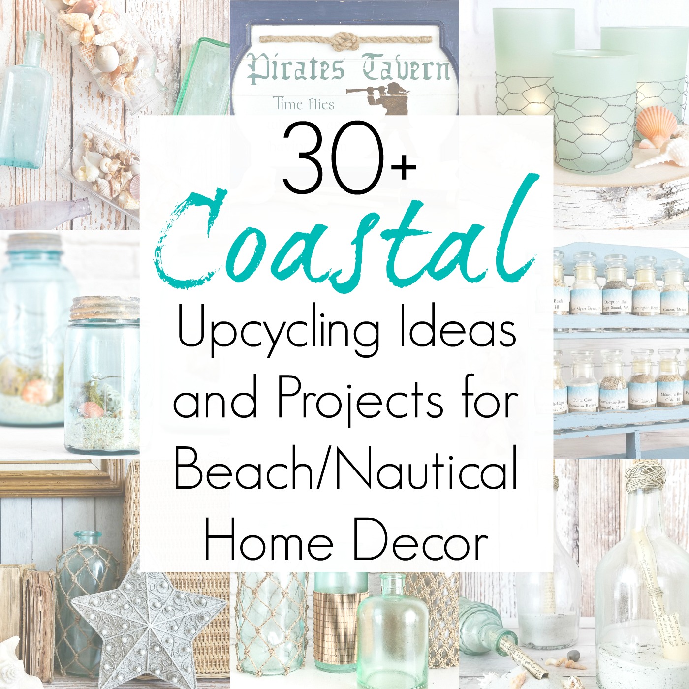 Beach Home Decor and Upcycling Ideas for Coastal Crafts