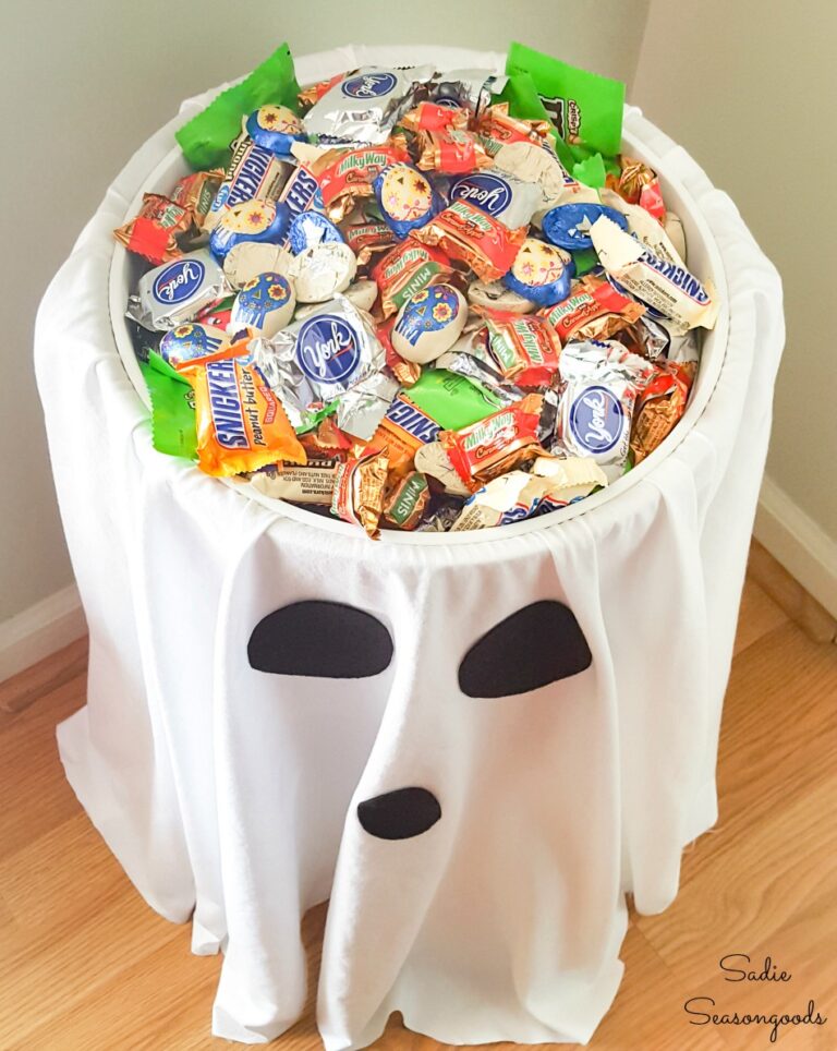Alternative Trick or Treat Idea with a Candy Bowl Holder