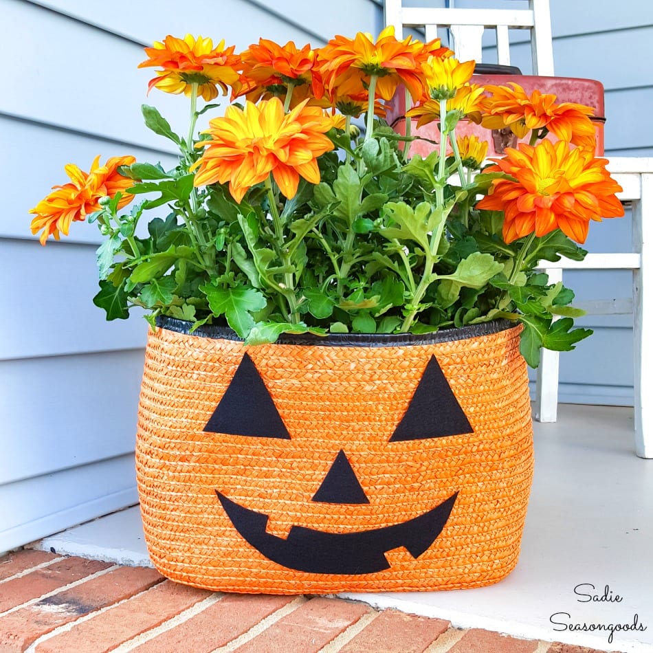 Halloween 5 Gallon Grow Bags, Orange Moon Horror House Planter Bag for  Outdoor Plants Garden Plant Pots with Handles Pumpkins Skull and Crow  Thickened