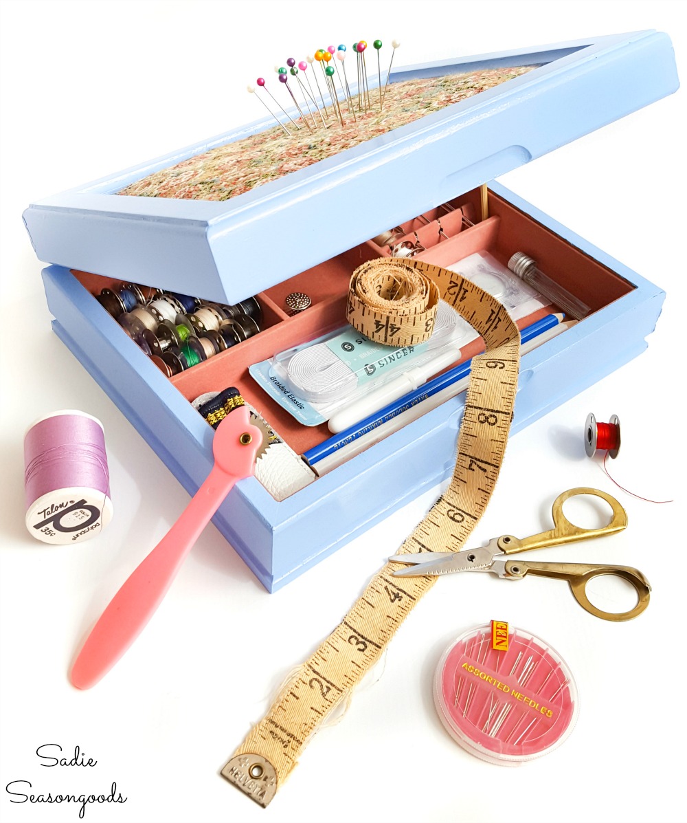 How to Make a Sewing Starter Kit from a Vintage Jewelry Box