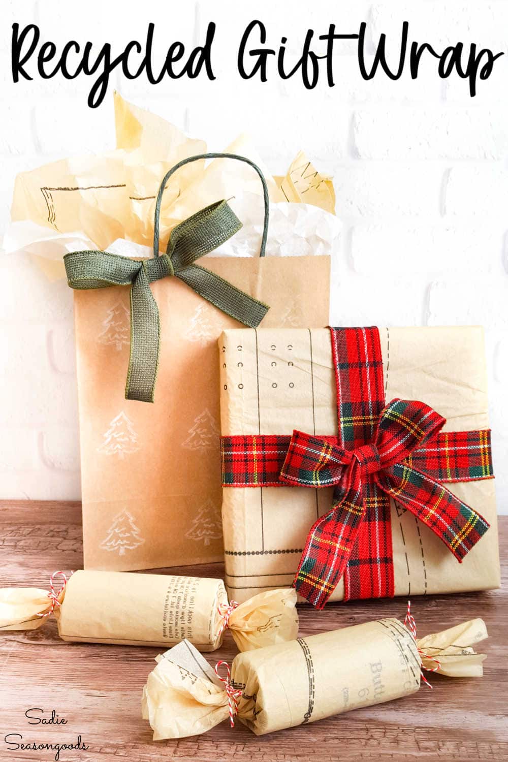 upcycle ideas for christmas gift wrap