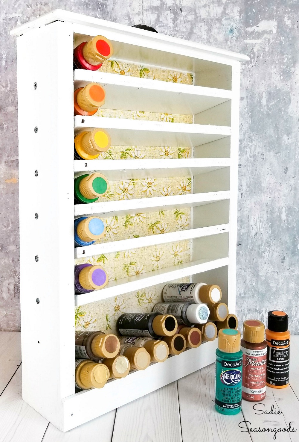 DIY Paint Rack Storage - Foam Board 
