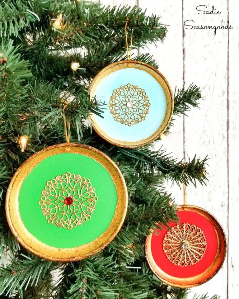 Exotic Christmas Ornaments from Florentine Coasters