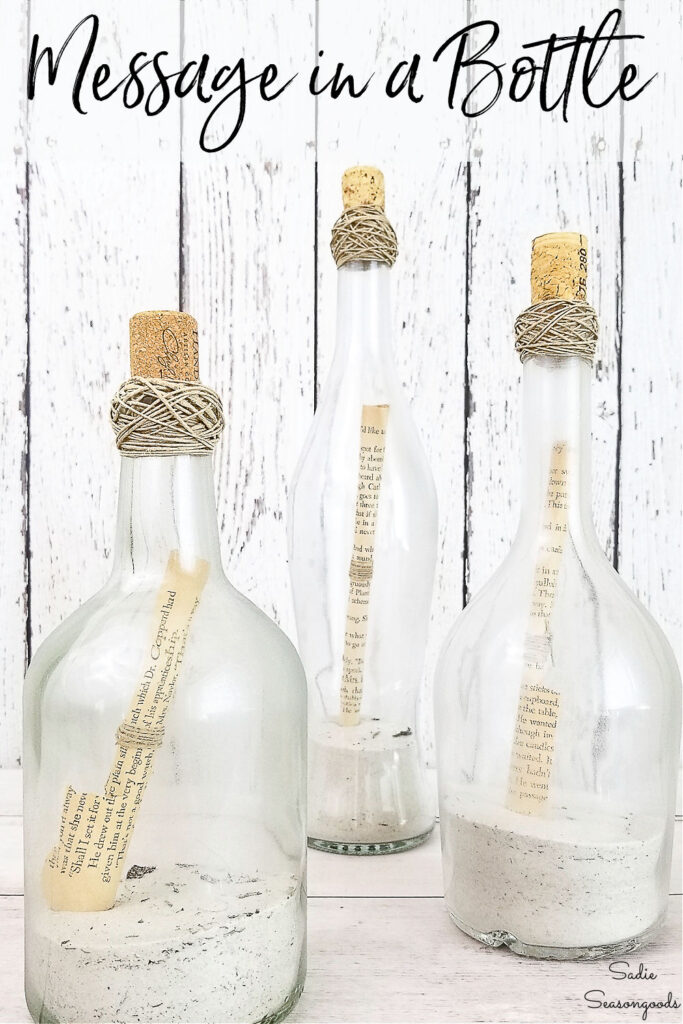 DIY Message in a Bottle with Repurposed Wine Bottles