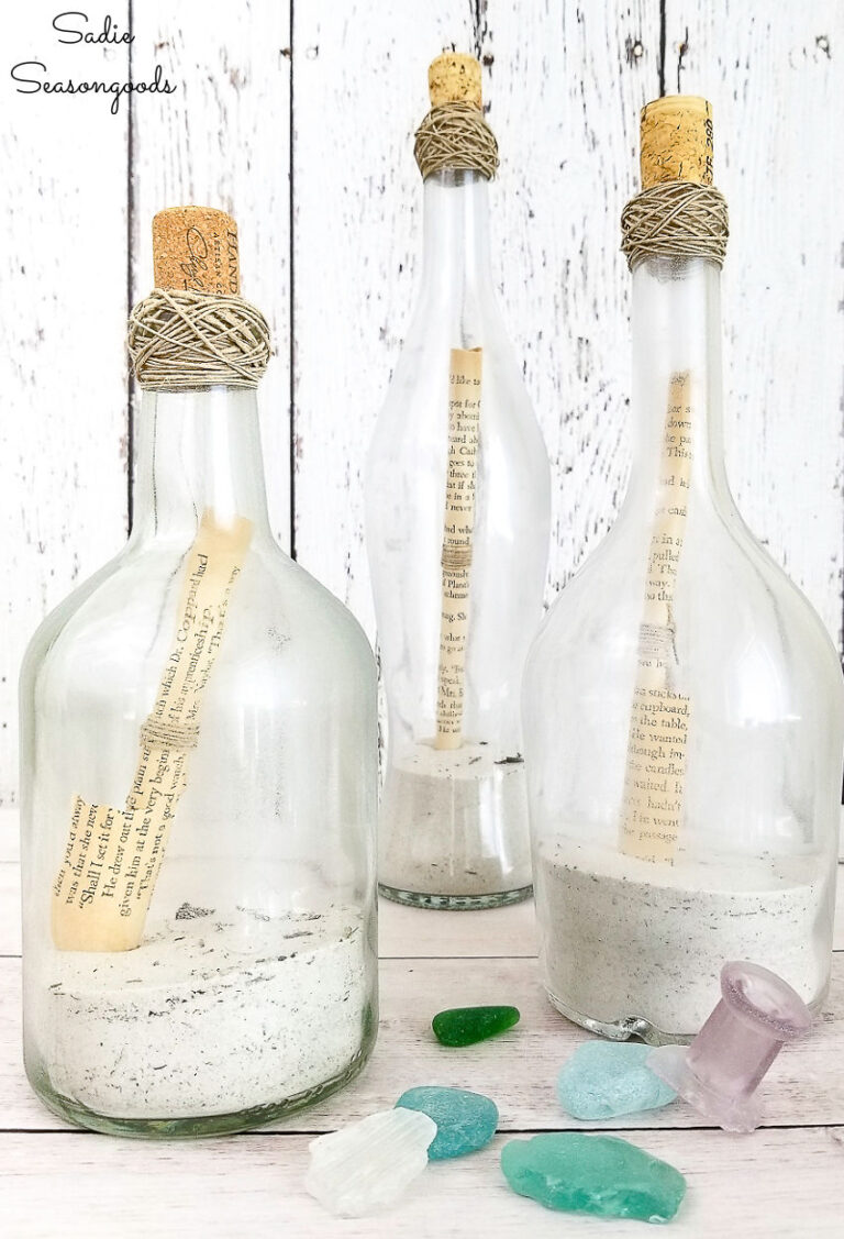 DIY Message in a Bottle with Repurposed Wine Bottles