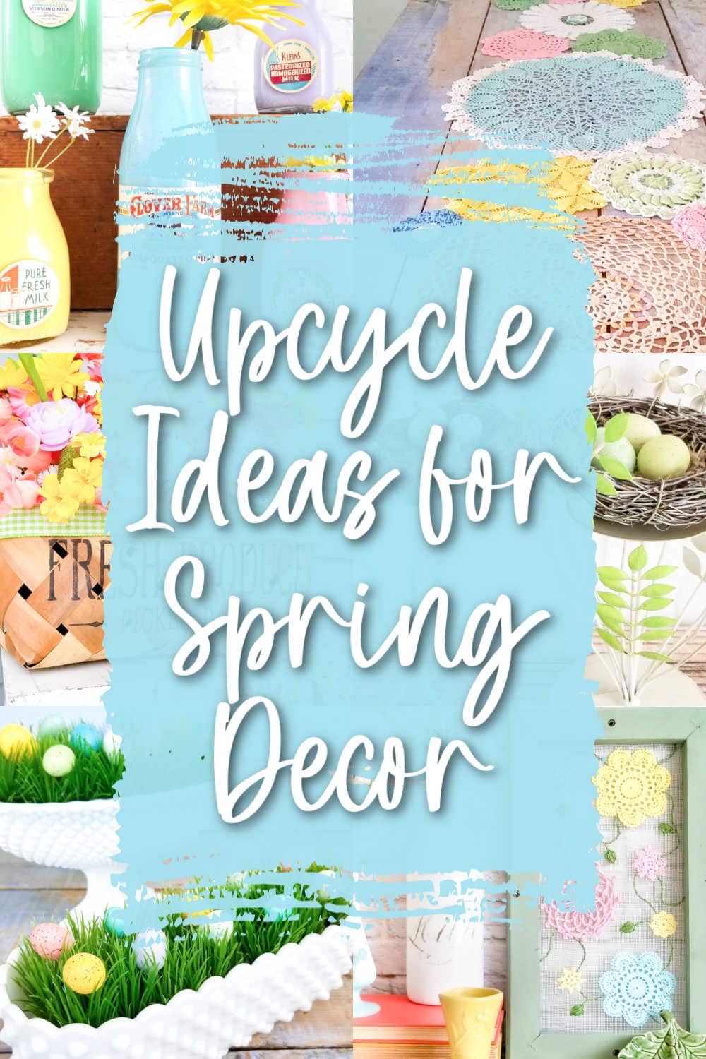 creating spring home decor from thrift store finds