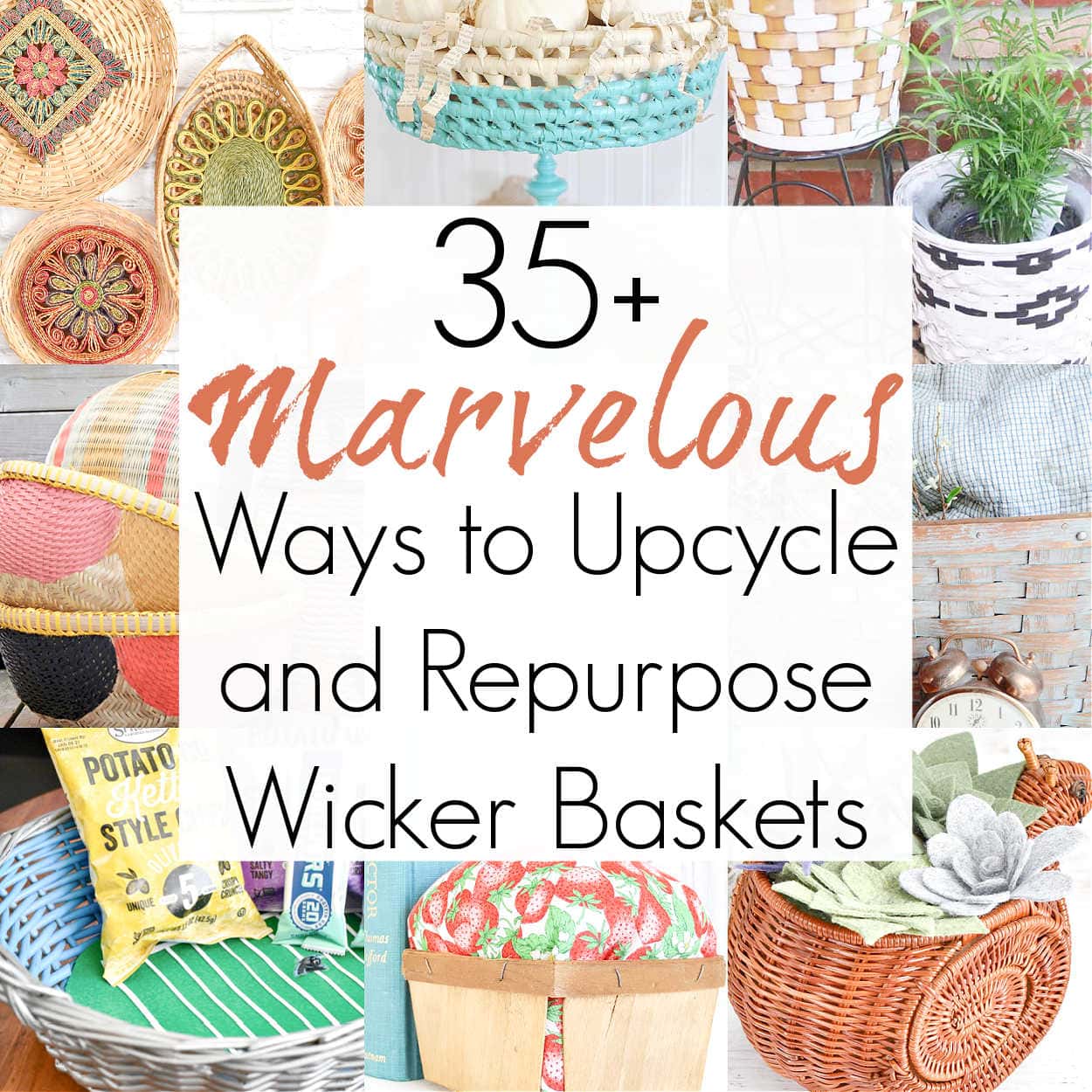 Easy Wicker Basket DIY: How to Transform a Thrift Store Basket