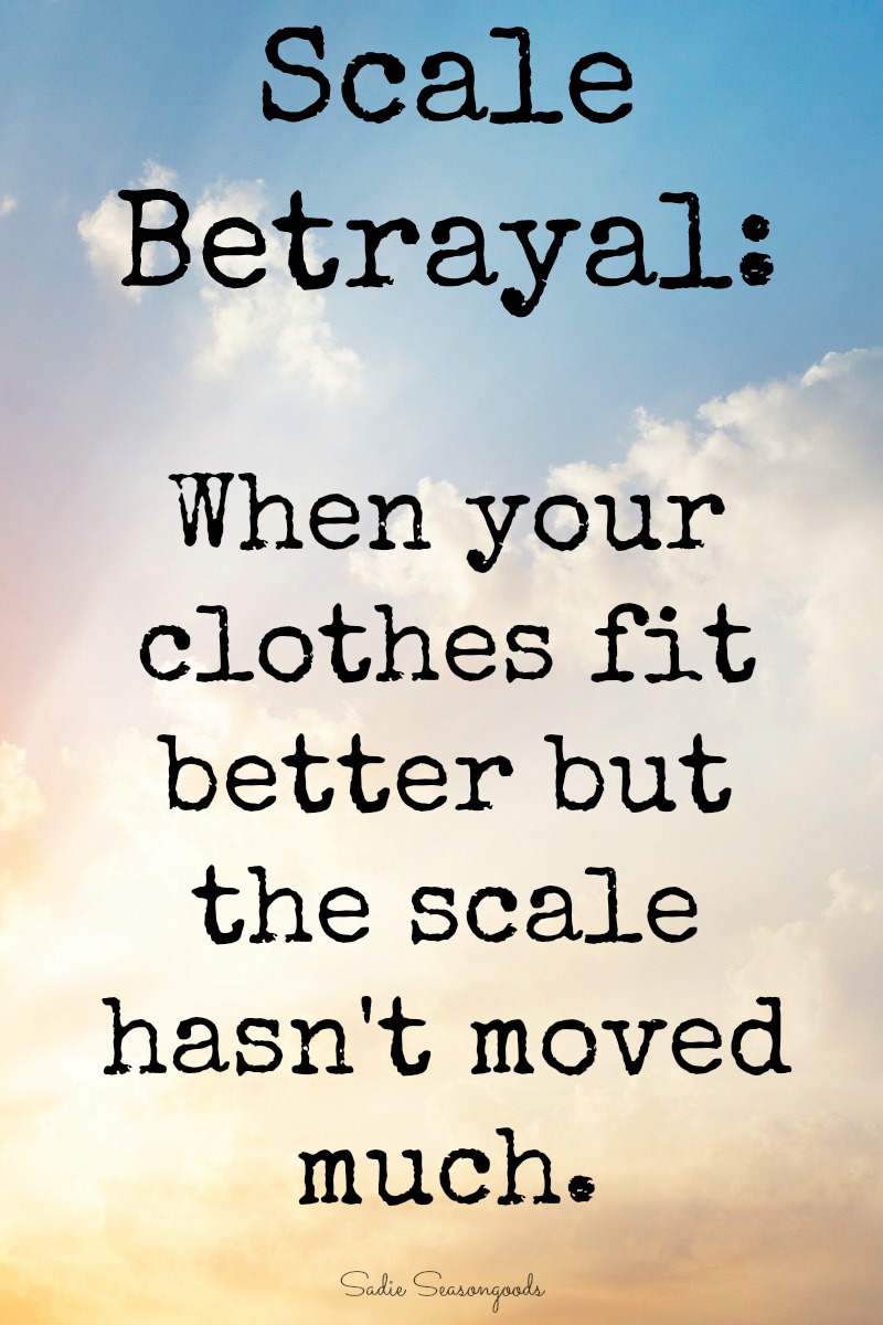 Scale Betrayal - when the scale doesn't reflect how much your body has changed - by Sadie Seasongoods