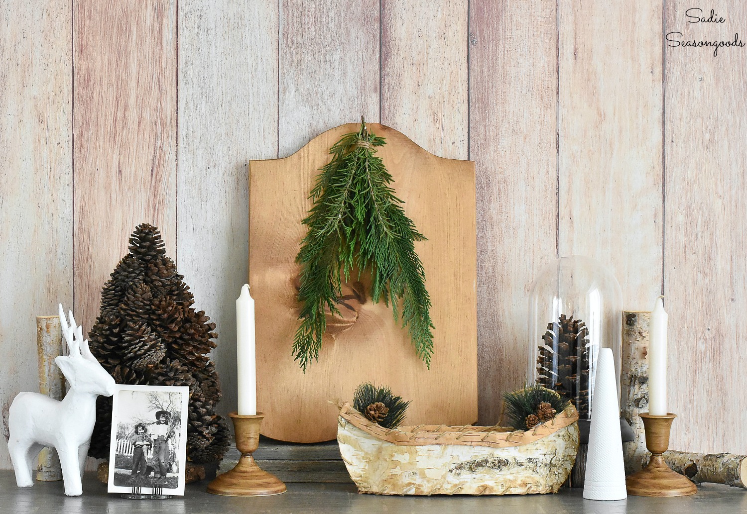 Winter Cabin Decor from the Thrift Store with Some DIY!