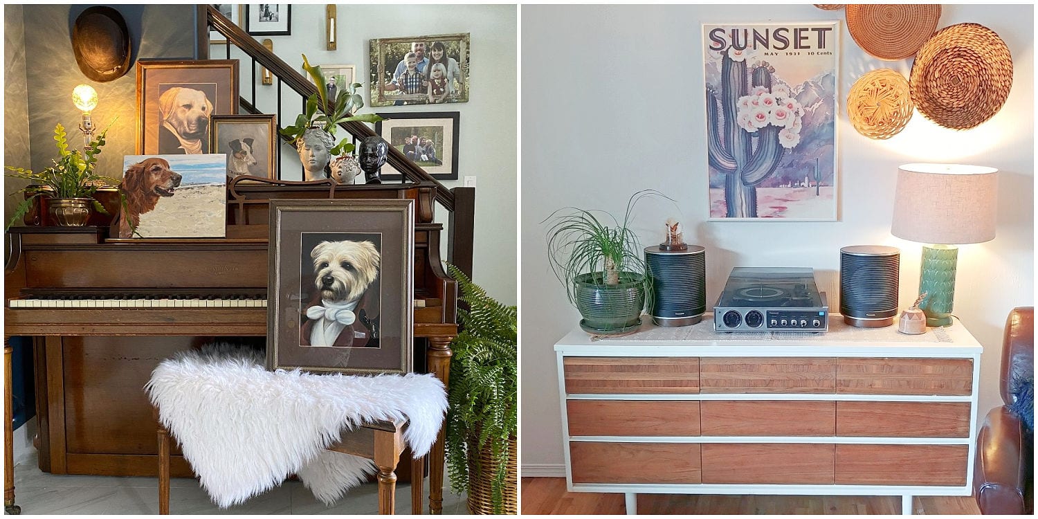 How to Decorate to Thrift the Look, Vintage Boho Style - Lora