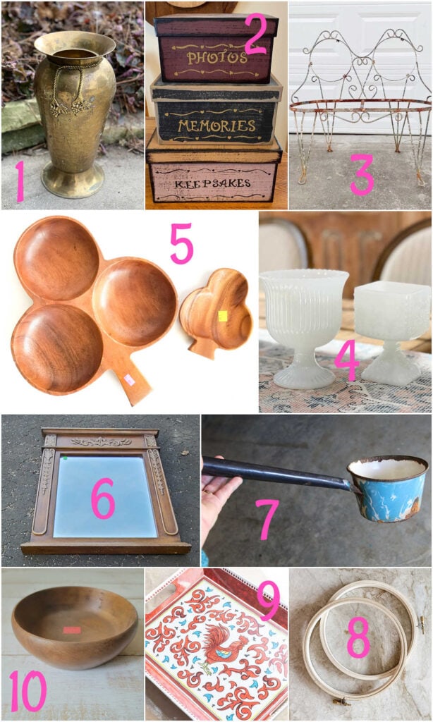 Shamrock Decor From Vintage Wooden Bowls   Repurpose Project And Ideas 614x1024 