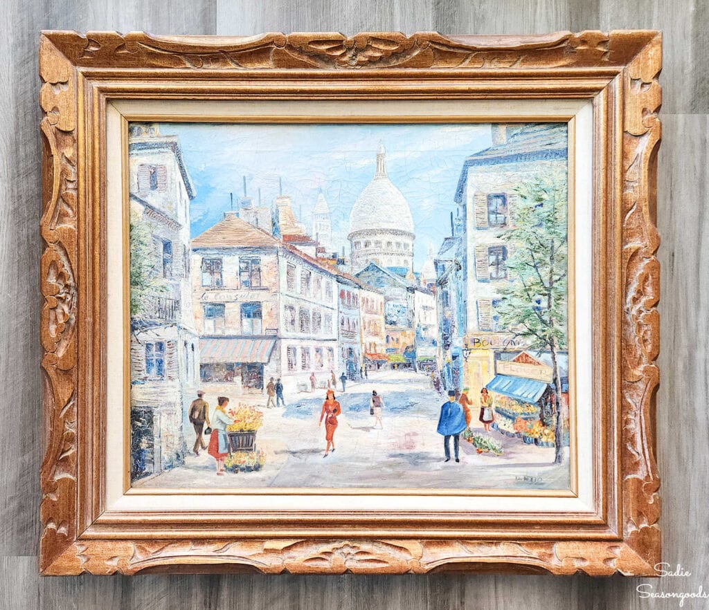 Framing a Vintage Painting: A Thrift Store Art Love Story!