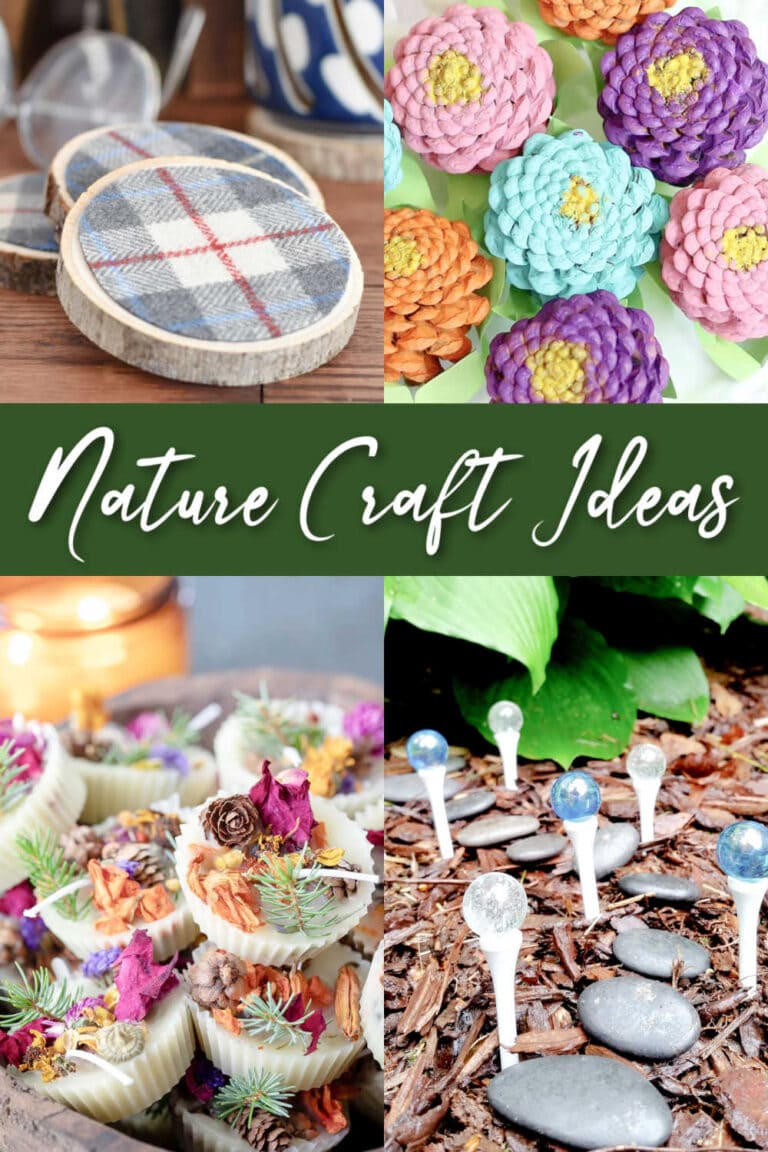 Ideas for Nature Crafts with Acorns, Pinecones, Flowers, and More!