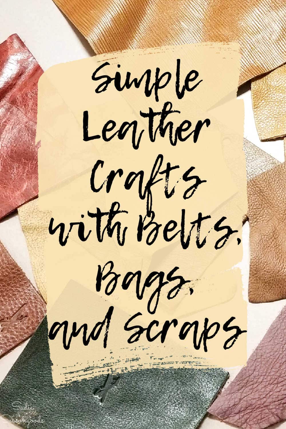 leather crafting projects from belts and scraps