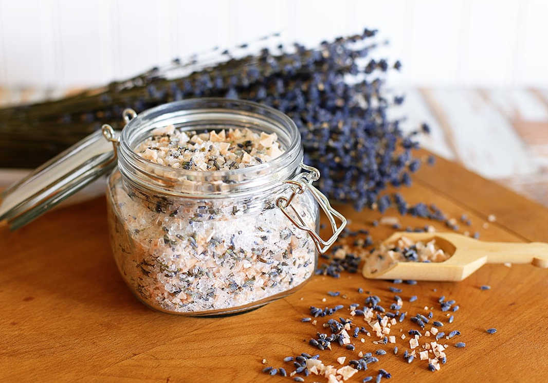 self care ideas with diy bath salts