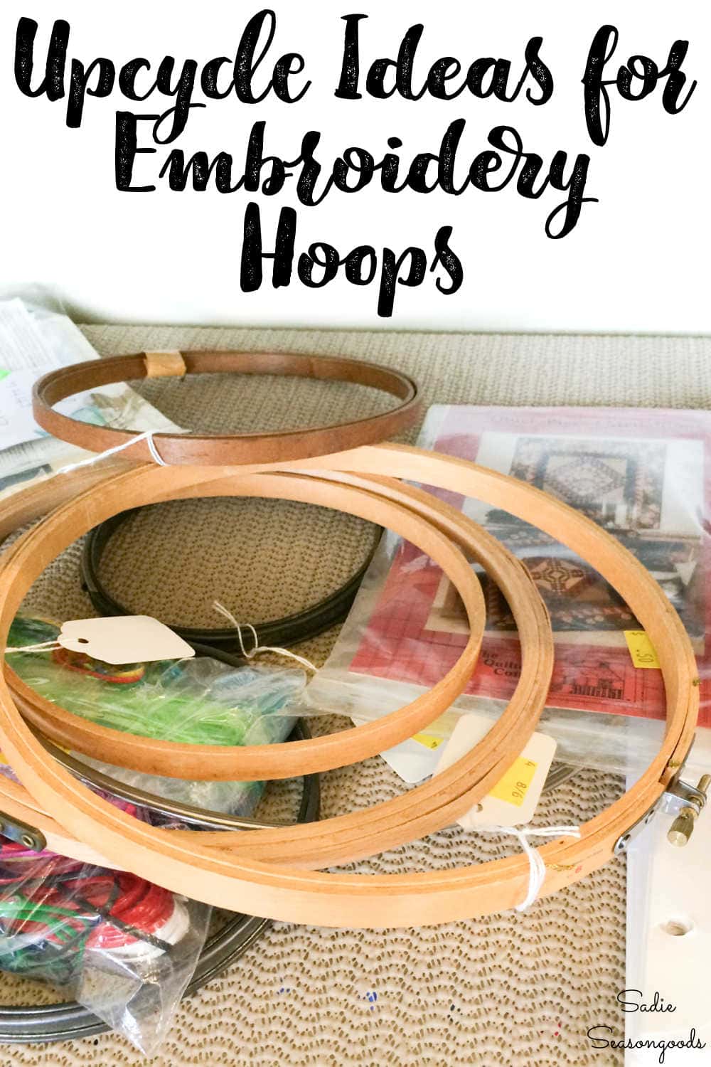 Embroidery Hoop Storage Project