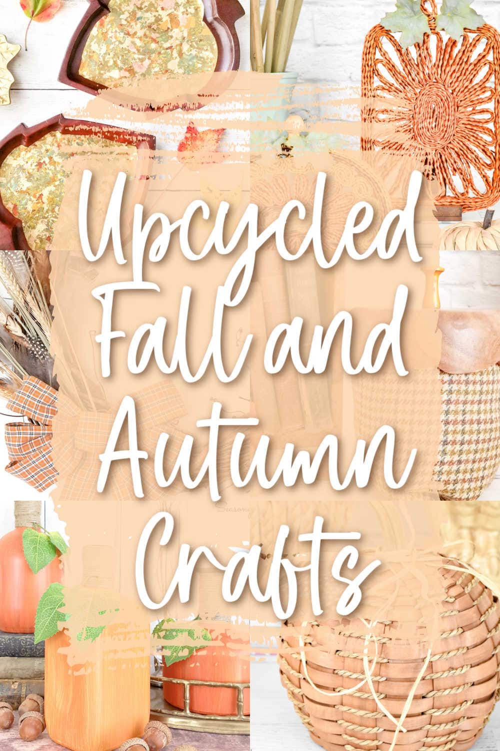 upcycled fall crafts from thrift store finds