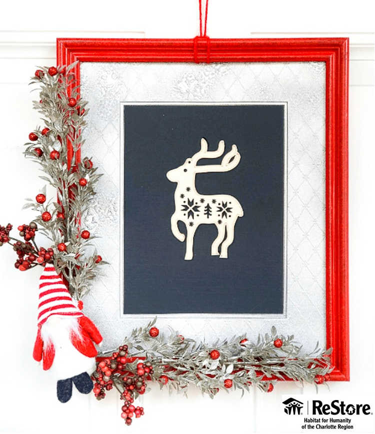 christmas wreath ideas with picture frames