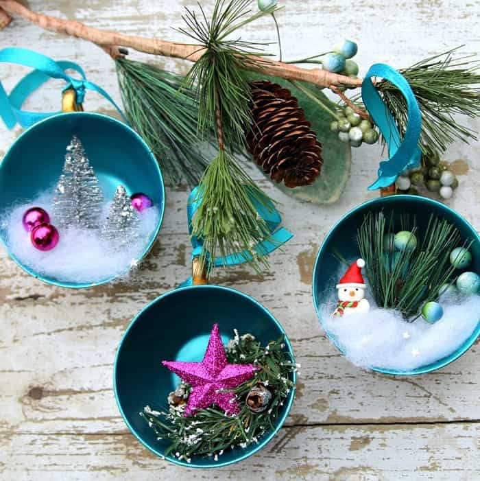 how to turn vintage teacups into christmas ornaments