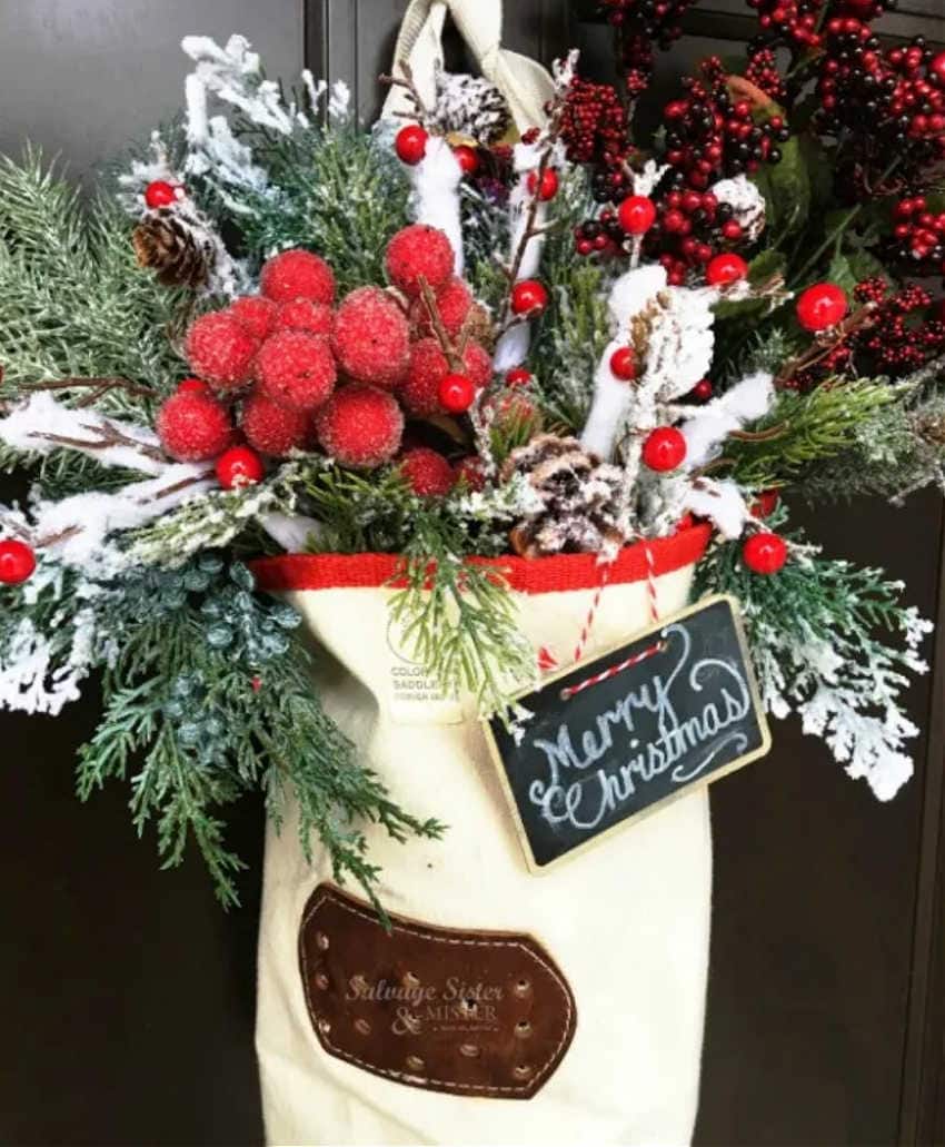 christmas wreath ideas in bags