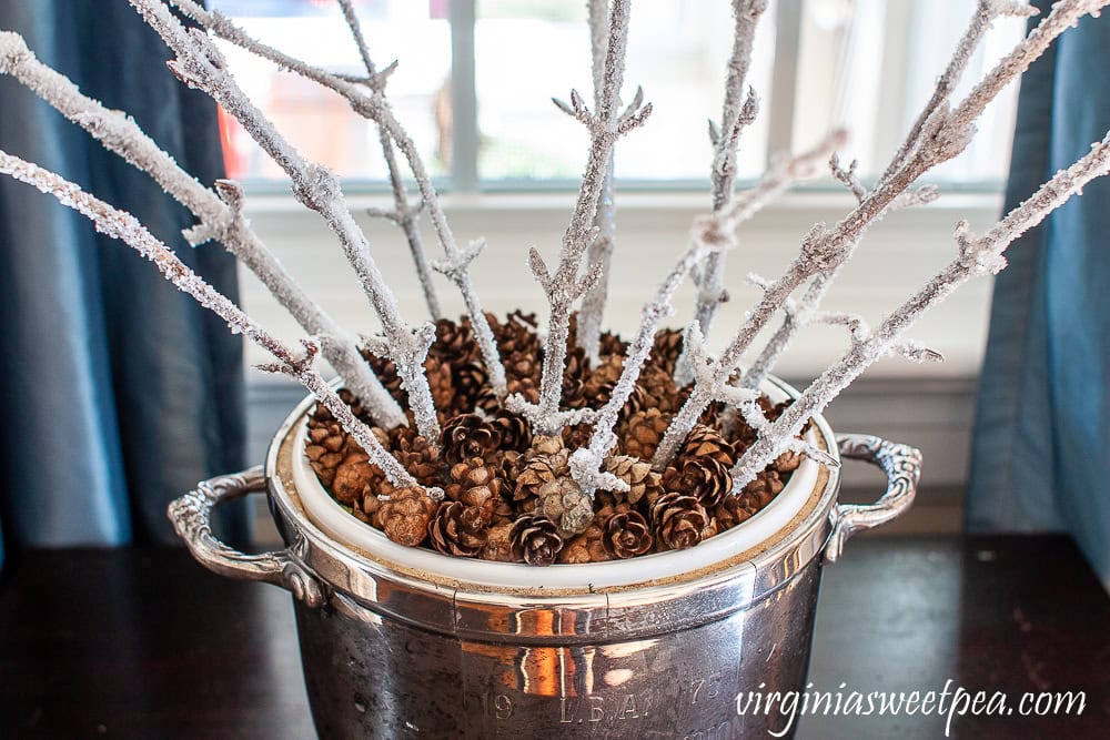 frosted branches for winter decor