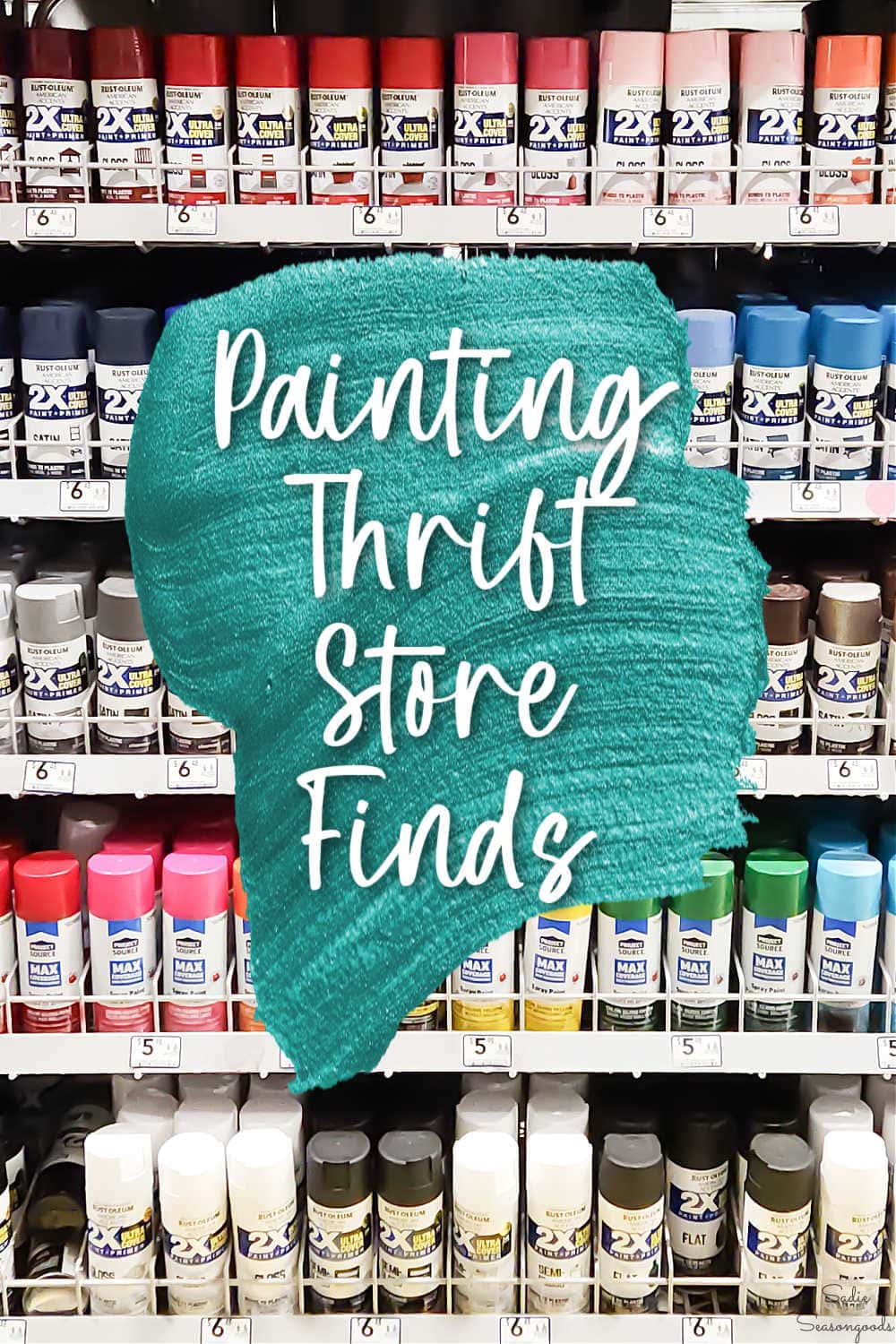 thrift store crafts with paint makeovers