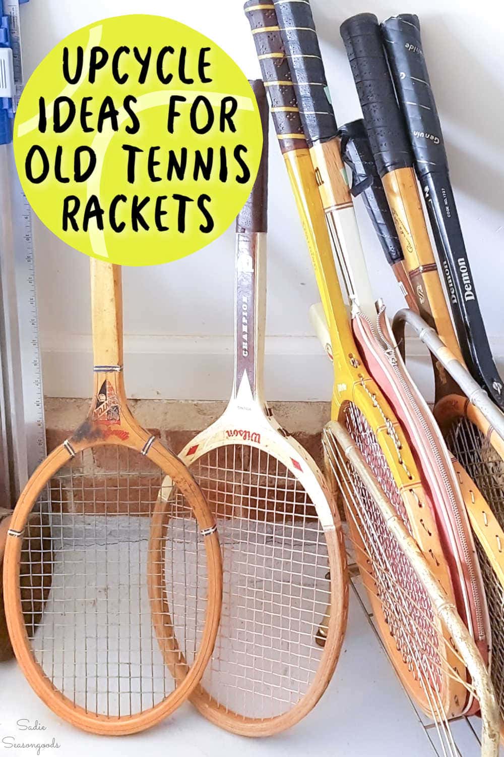 wooden tennis rackets for diy projects