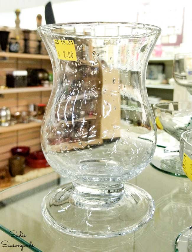 bubble glass vase or compote