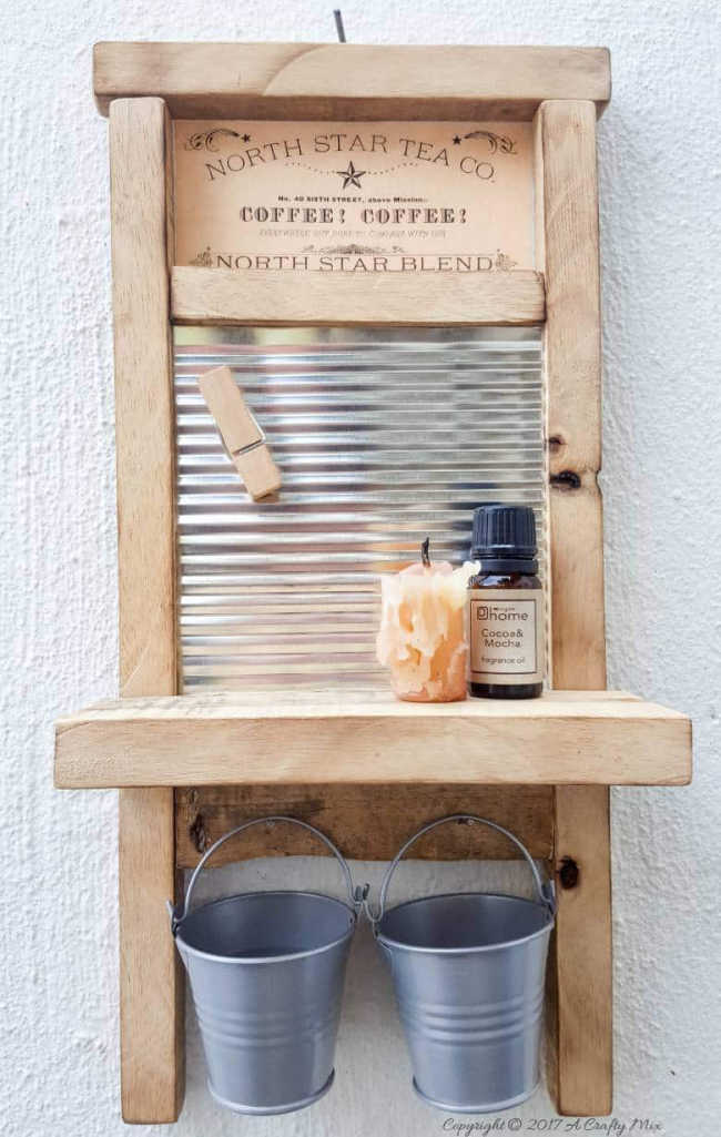 faux washboard for country decor