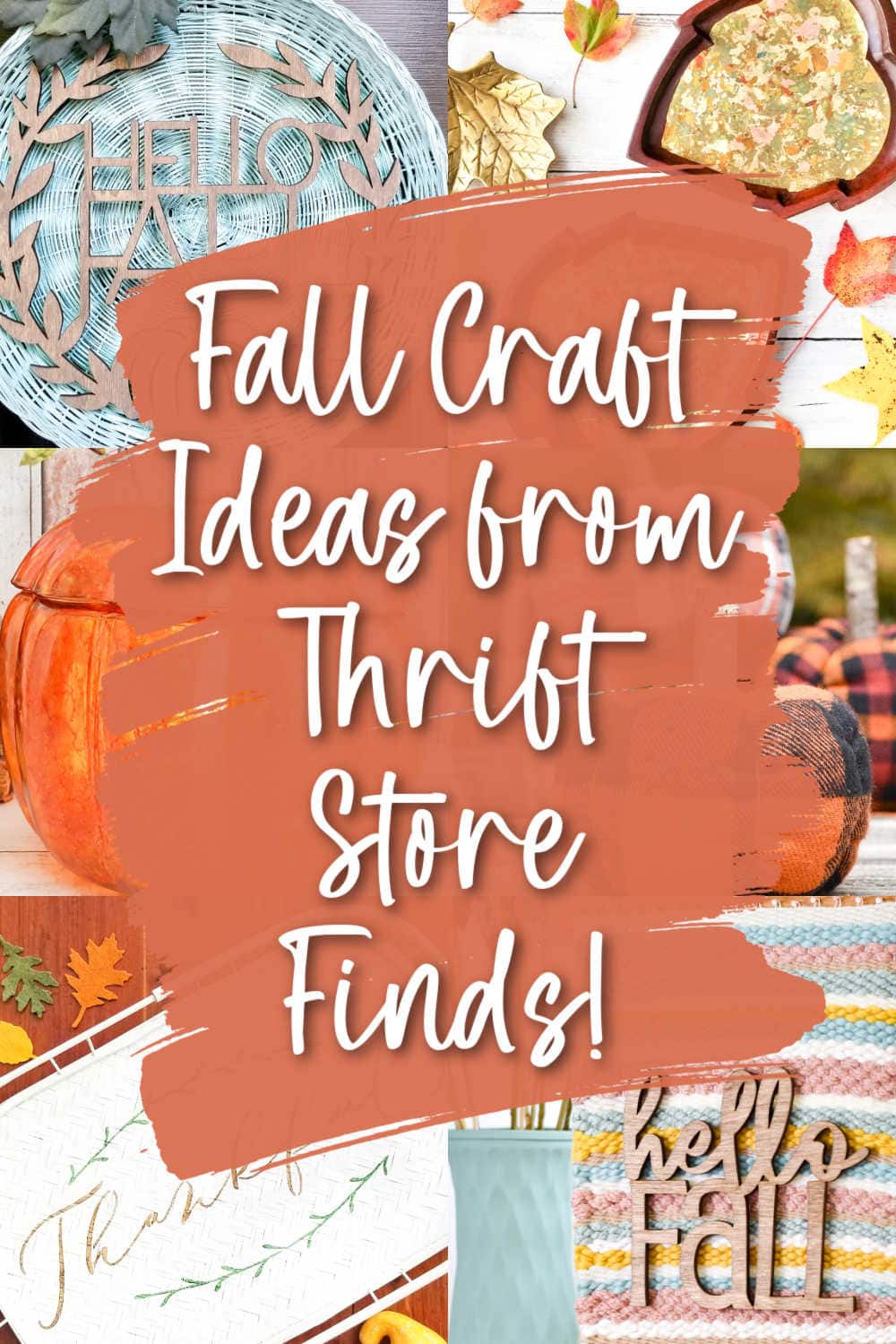 thrift store finds for fall crafts