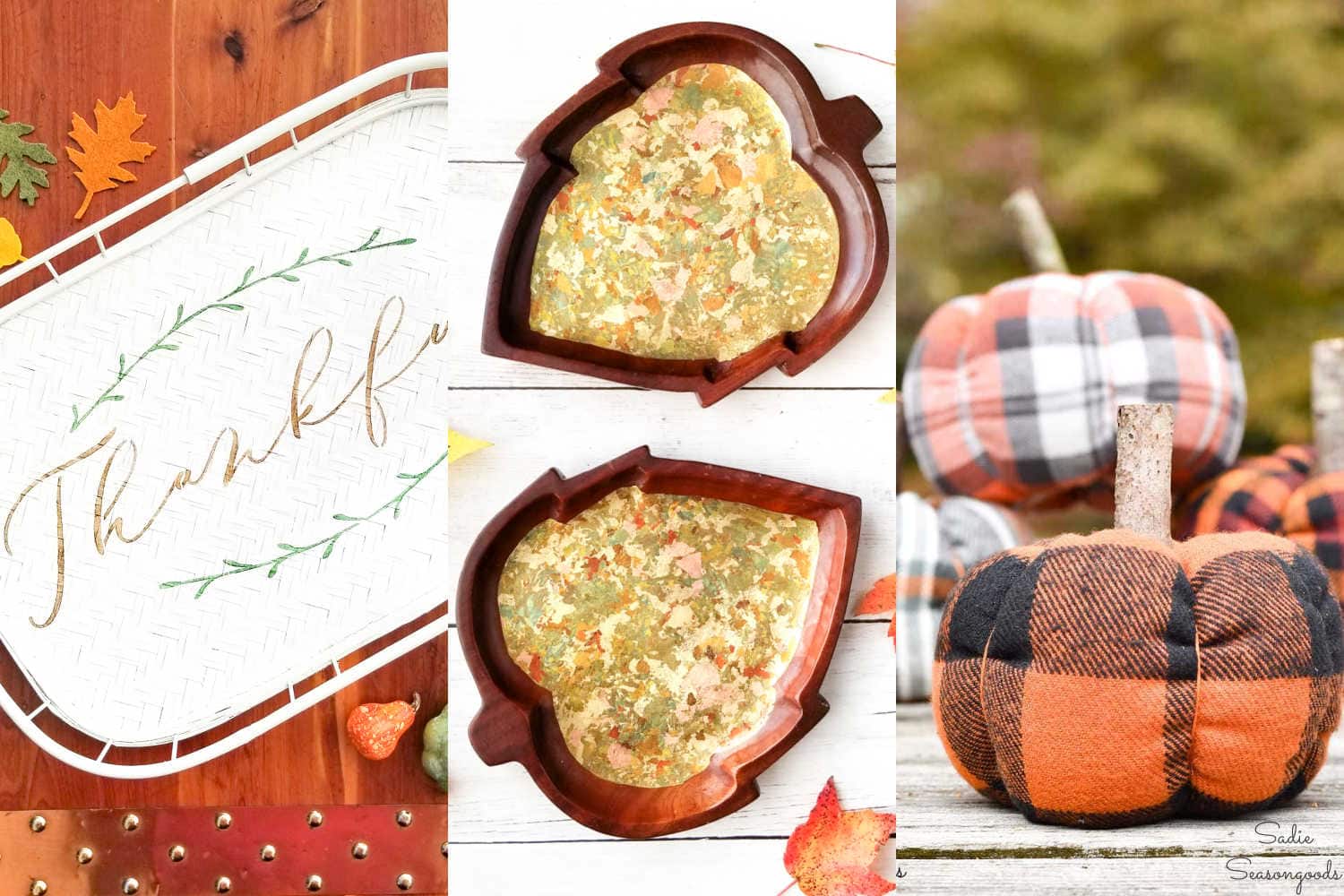 Fall Craft Ideas from the Thrift Store