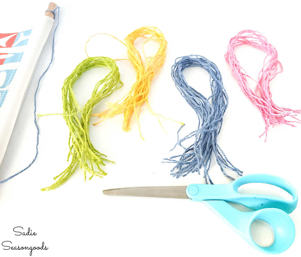 how to make multicolored tassels