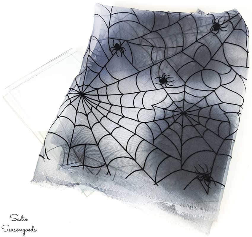 spider web fabric for halloween