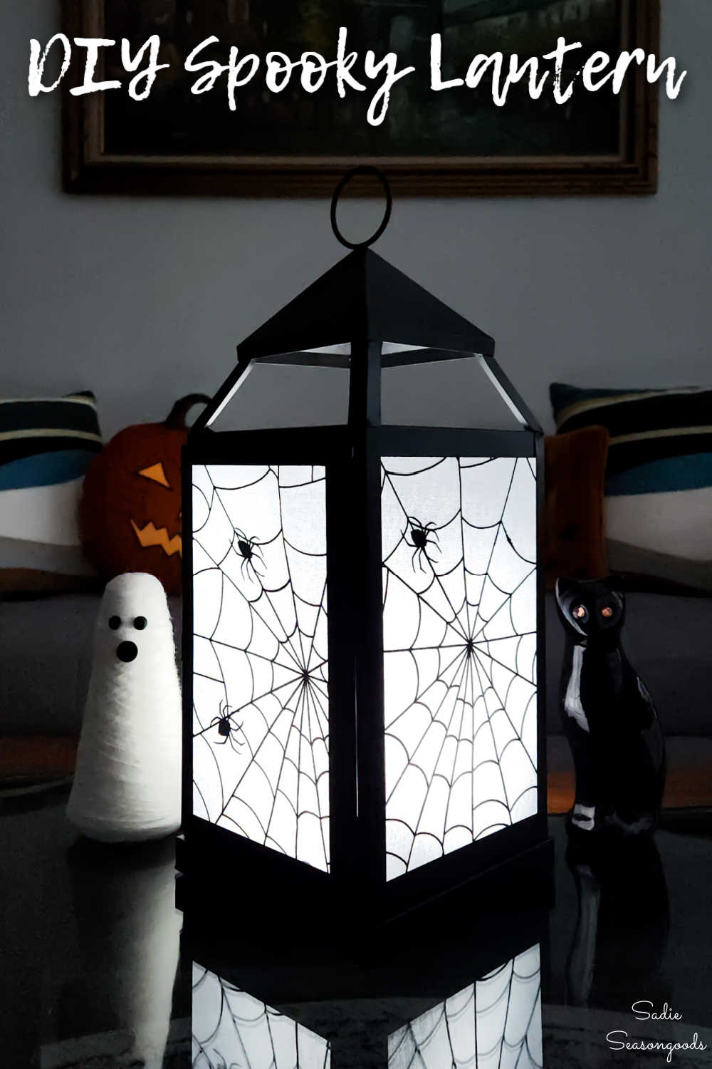 spooky lantern for halloween decor