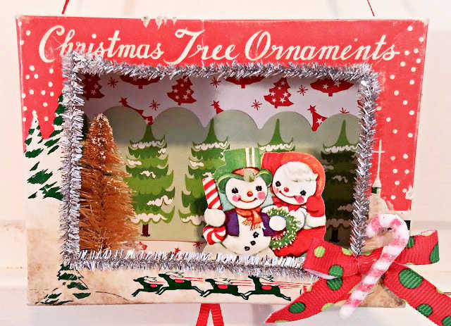 crafts with vintage ornament boxes