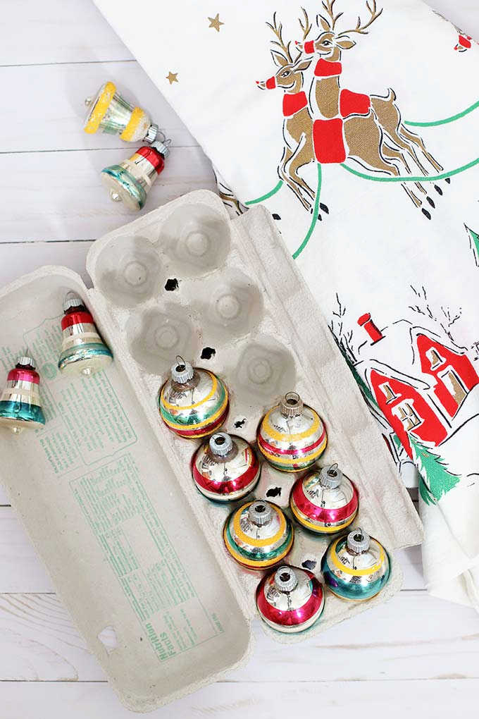 storage ideas for vintage ornaments