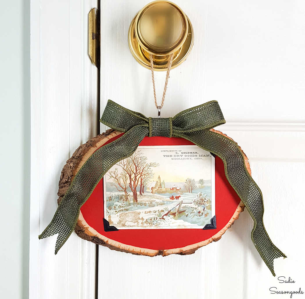 Rustic Christmas Decorations with Wood Slices