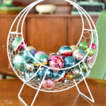 display ideas for vintage christmas ornaments