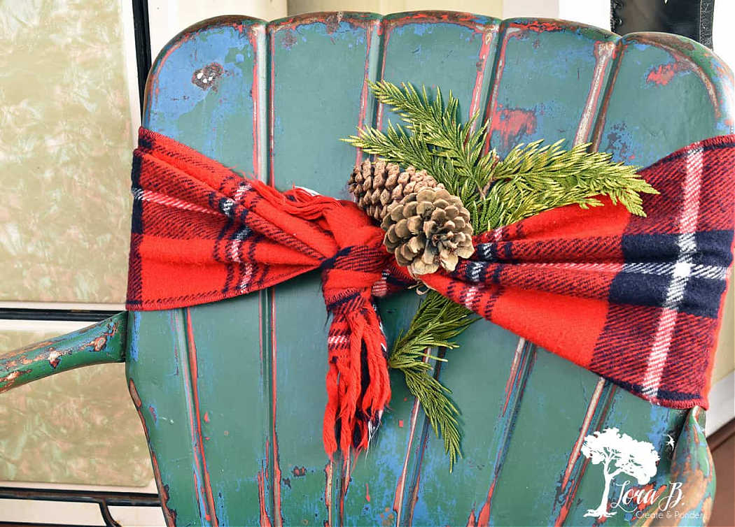 chair decor with scarves