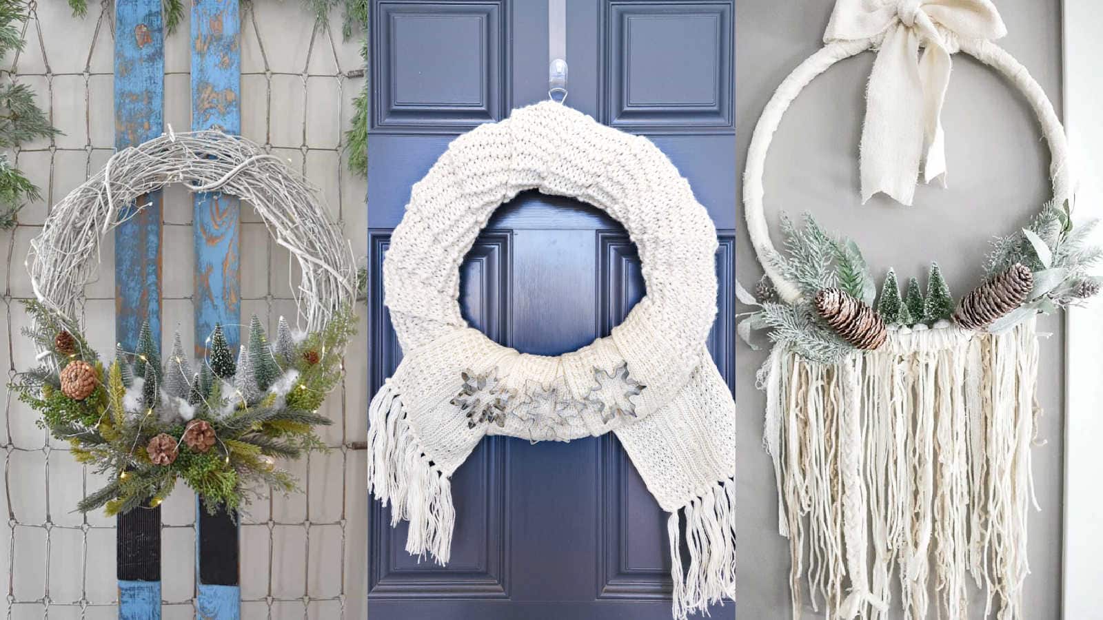 Winter Wreaths to Make and Upcycle