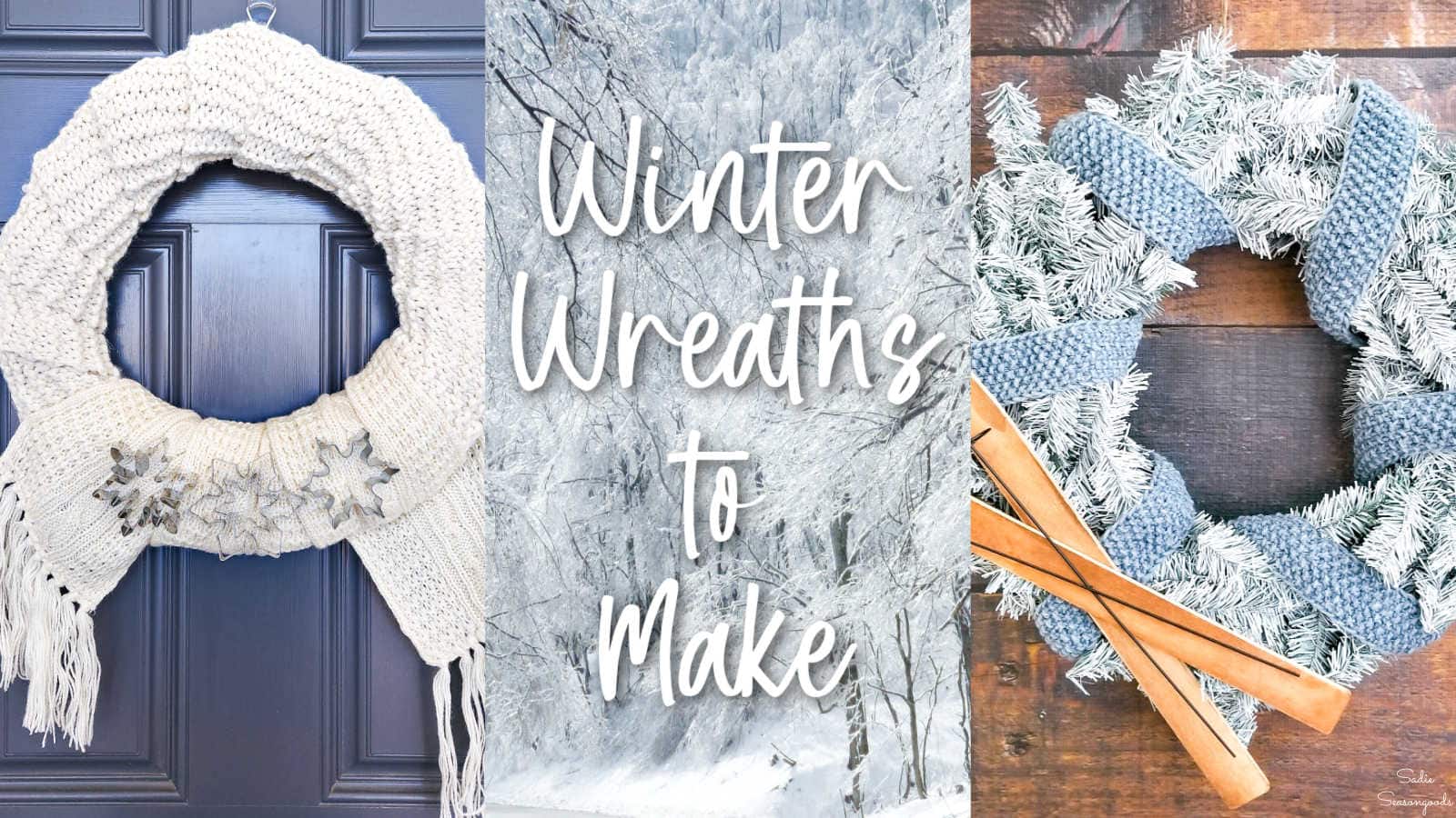 upcycle ideas for winter wreaths