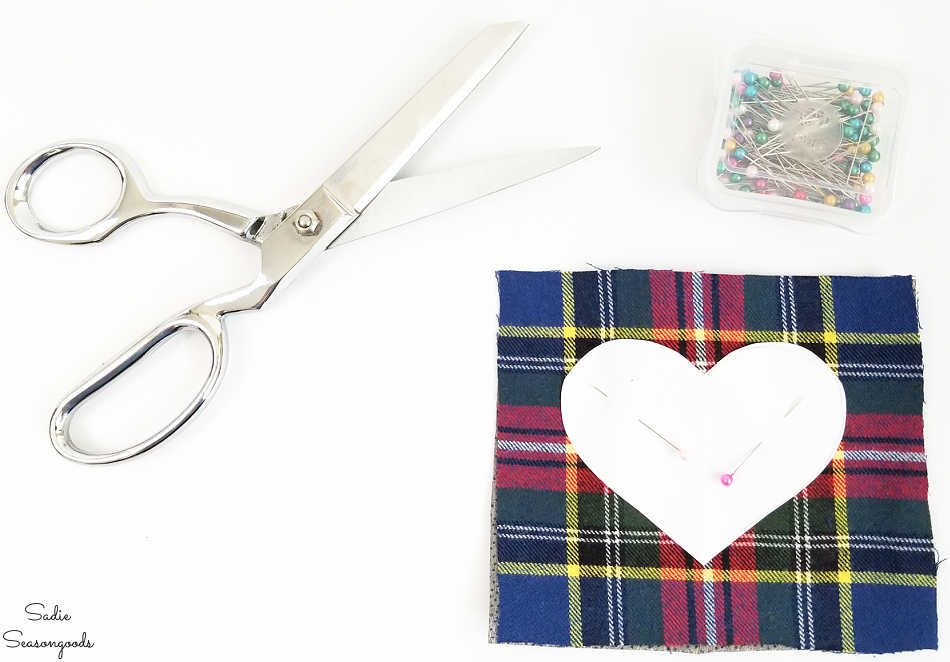 how to make a fabric patch with flannel fabric