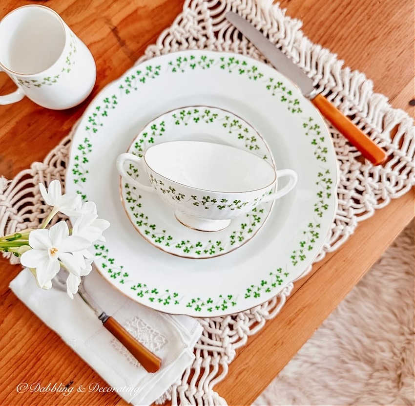 royal tara china for st. patrick's day decor