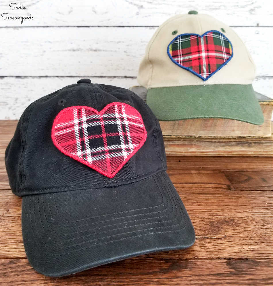 flannel fabric patches on hats