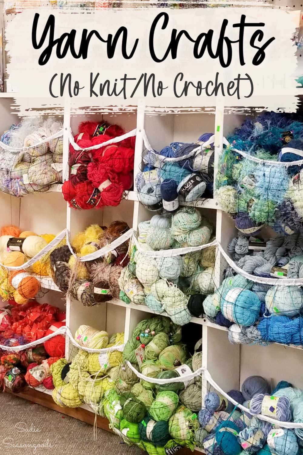 crafting with yarn