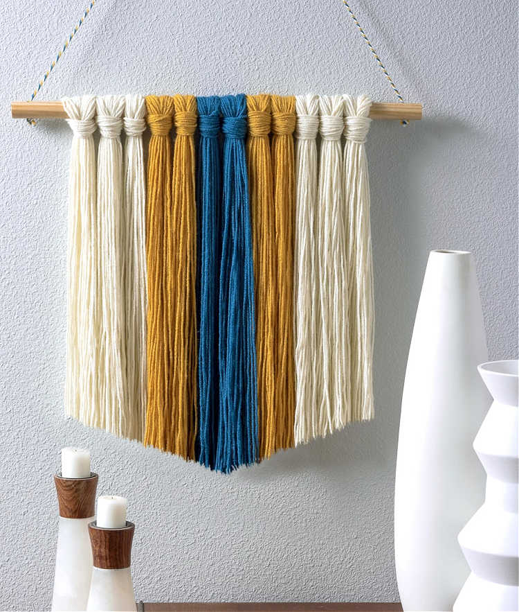 modern boho wall hanging